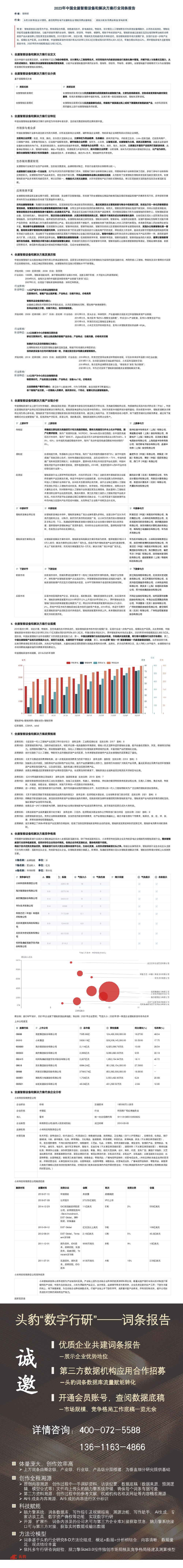 2023年中国全屋智能设备和解决方案行业词条报告 头豹研究院 2023-05-23（1页） 附下载