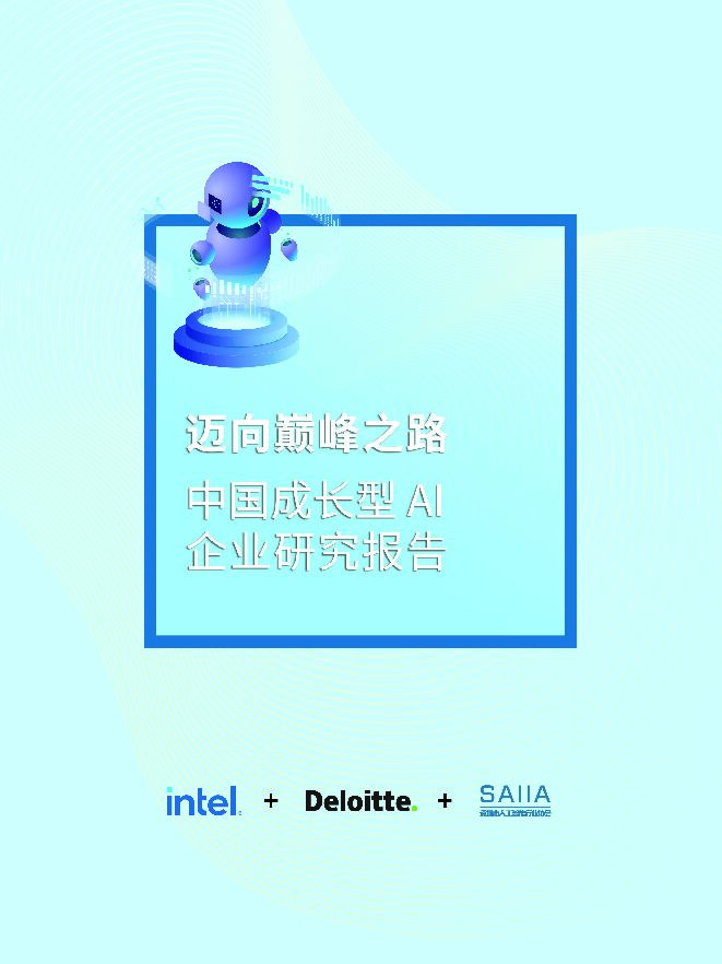 计算机行业迈向巅峰之路：中国成长型AI企业研究报告 德勤 2024-07-17（80页） 附下载