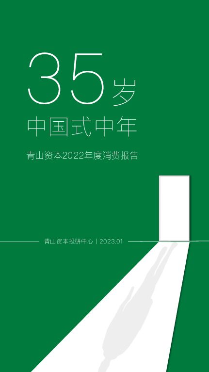 青山资本2022年度消费报告：35岁，中国式中年