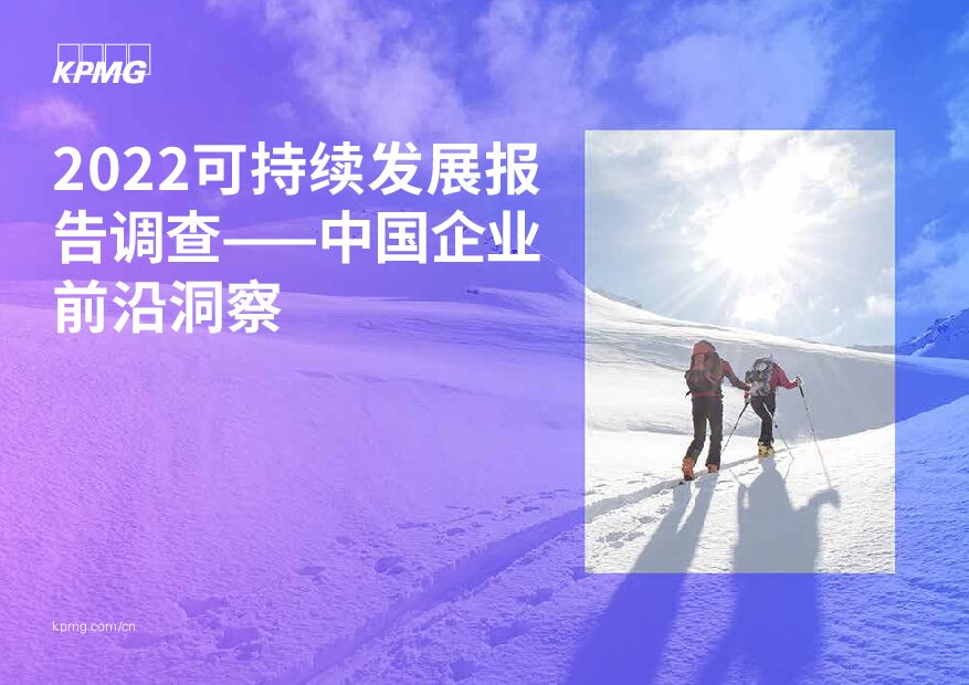 2022可持续发展报告调查：中国企业前沿洞察 毕马威 2023-01-12 附下载
