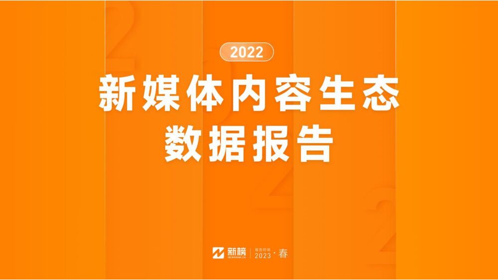 2022新媒体内容生态数据报告-新榜