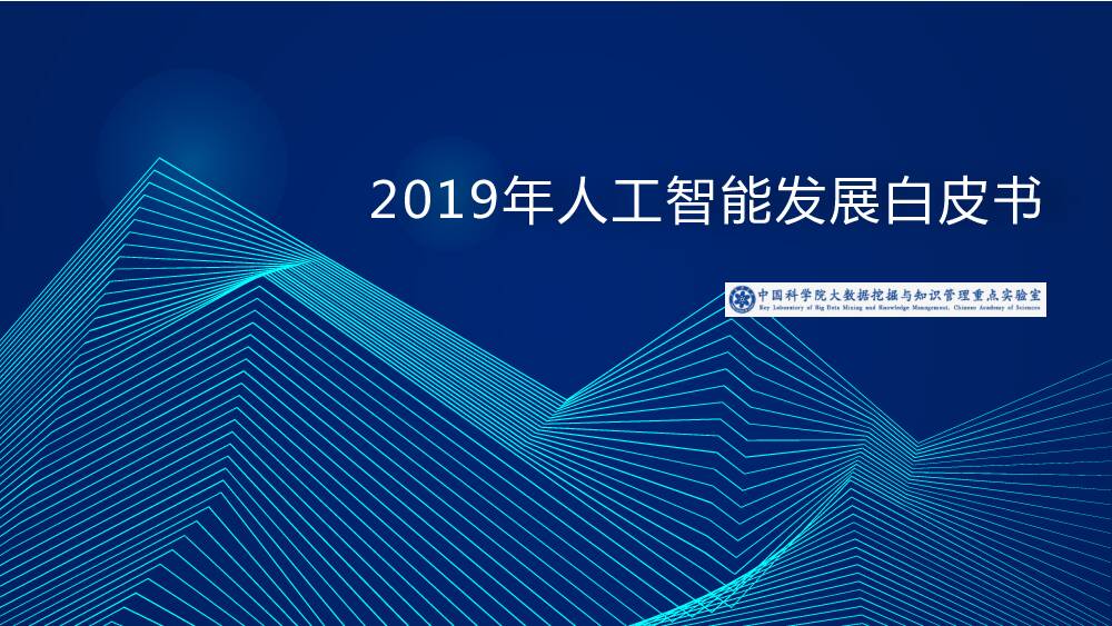 2019年人工智能发展白皮书 中国科学院大数据挖掘与知识管理重点实验室 2020-01-17