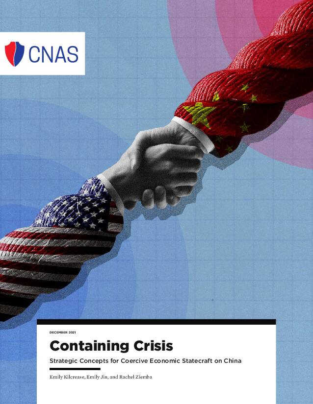 新美国安全中心-遏制危机！对中国实施强制性经济治国方略的战略构想（英）