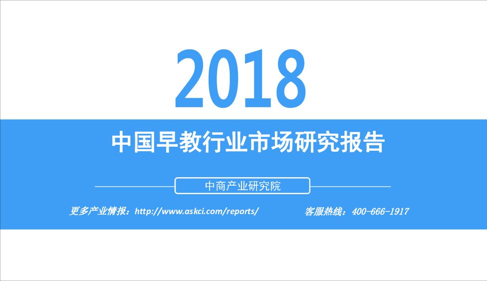 2018中国早教行业市场研究报告
