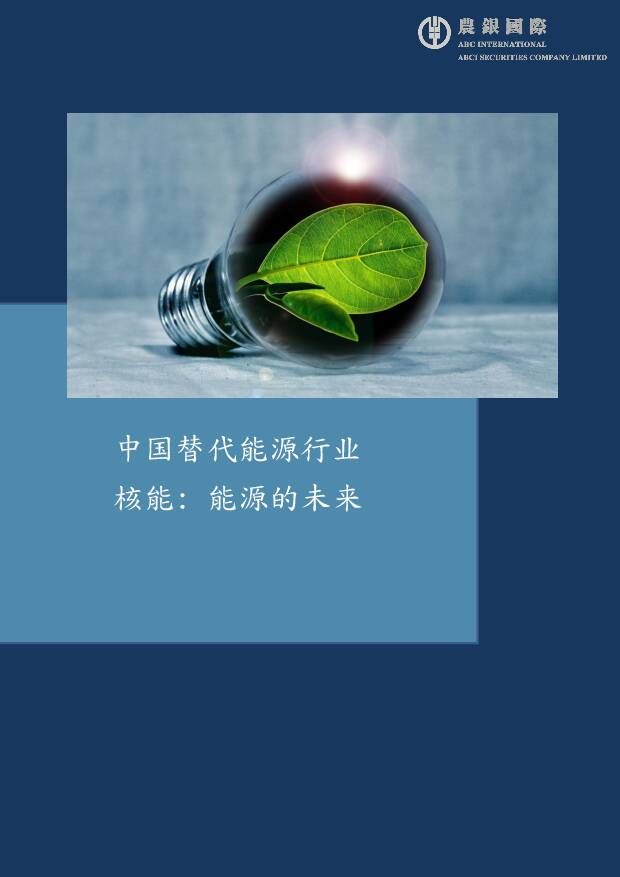 中国替代能源行：核能：能源的未来 农银国际证券 2020-04-23